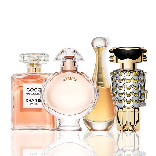 Zestaw 4 Perfumy - Coco Chanel + Olympea + J'Adore + Fame 100ML. La Fragrancy