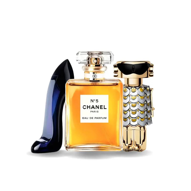 Promocyjny pakiet 3 perfum: Carolina Herrera GOOD GIRL, Chanel Nº5 i Paco Rabanne FAME. Exclusive Fragrance