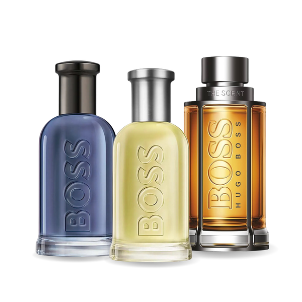 Promocyjny pakiet 3 perfum: BOSS BOTTLED, BOSS THE SCENT i BOSS BOTTLED INFINITE 100 ml. GOOGLE - MATEUS