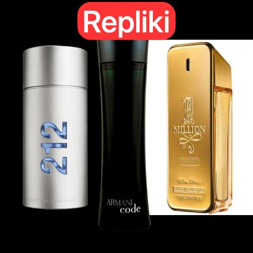 ZESTAW PERFUM TYPU ZAMIENNIK (NIEORYGINALNE REPLIKI) Inspirowane perfumami: 212 Men NYC, Paco Rabanne One Milion, Armani Code Homme 100ml (Copy) GOOGLE - MATEUS