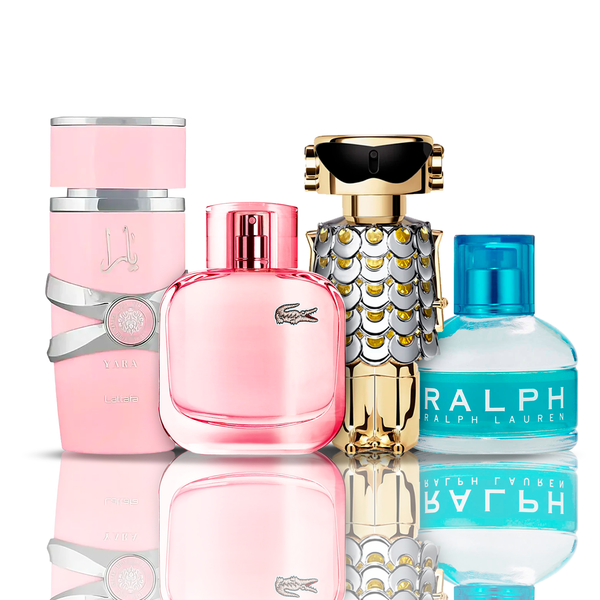 Zestaw 4 Perfumy - Fame + Yara + Lacoste Sparkling + Ralph Lauren 100ML. GOOGLE - MATEUS